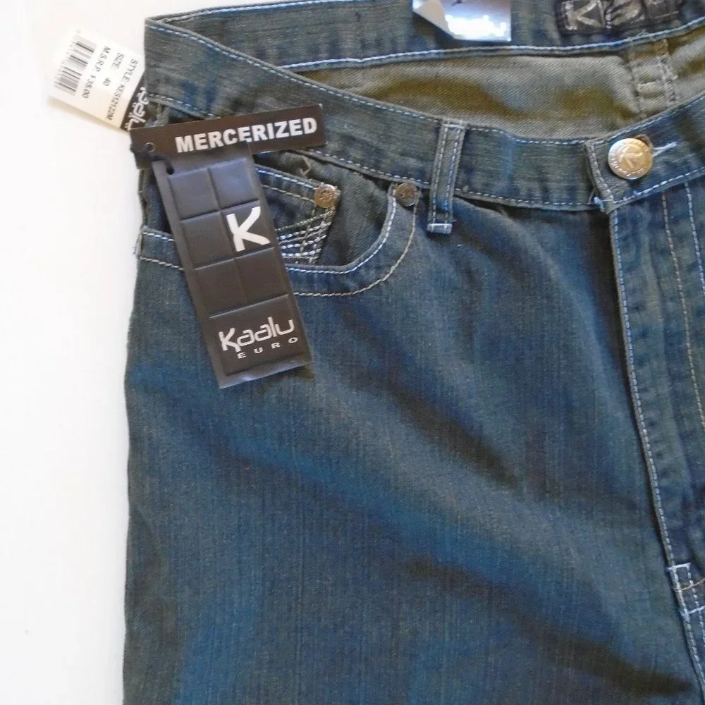 Kaalu Euro men's jeans shorts size 40. Black - Picture 5 of 5